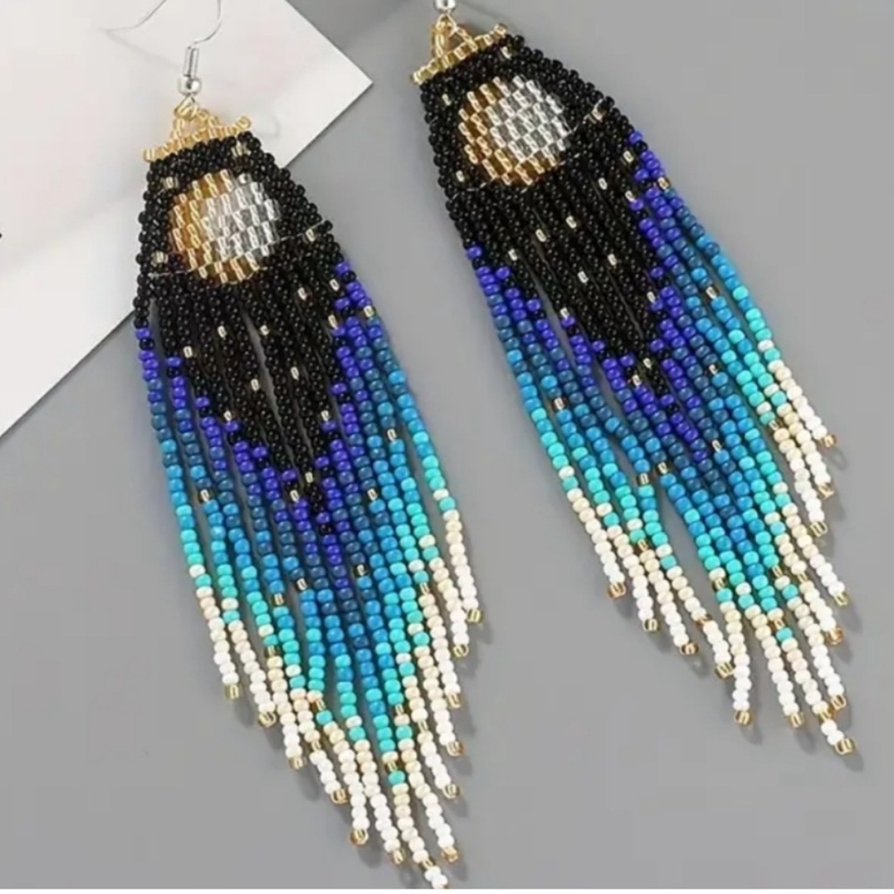 Bundle x2 Seed beed boho earings